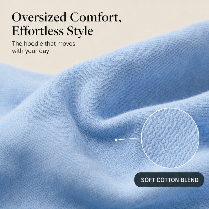 Fernhaven – Relaxed Wide-Sleeve Cotton Hoodie + 50% OFF features