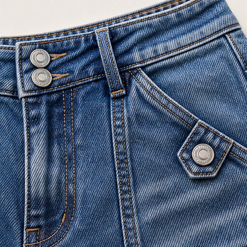 Barrelune – High Waisted Stretch Barrel Jeans with Tie Ankle Hem + 50% OFF detail