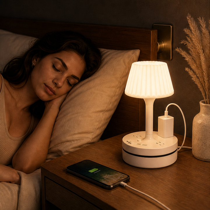 Litewick – Bedside Lamp with AC Outlets &amp; USB Charging Base + 50% OFF lifestyle