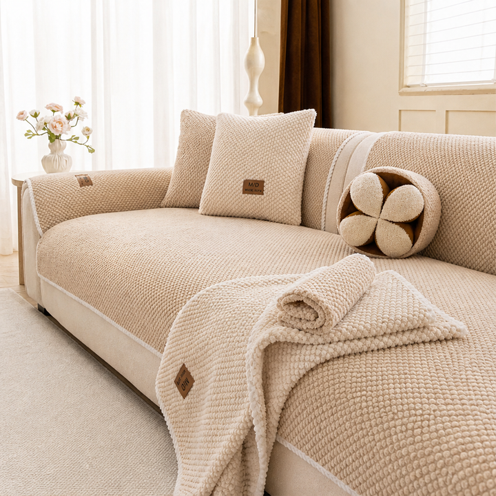 Snugbloom – Thick Bobble-Knit Non-Slip Removable Couch Cover + 50% OFF lifestyle