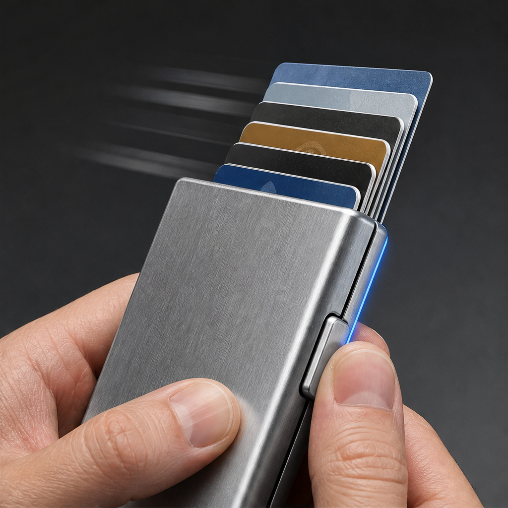 Shieldwick – RFID-Blocking Stainless Steel Card Holder + 50% OFF detail