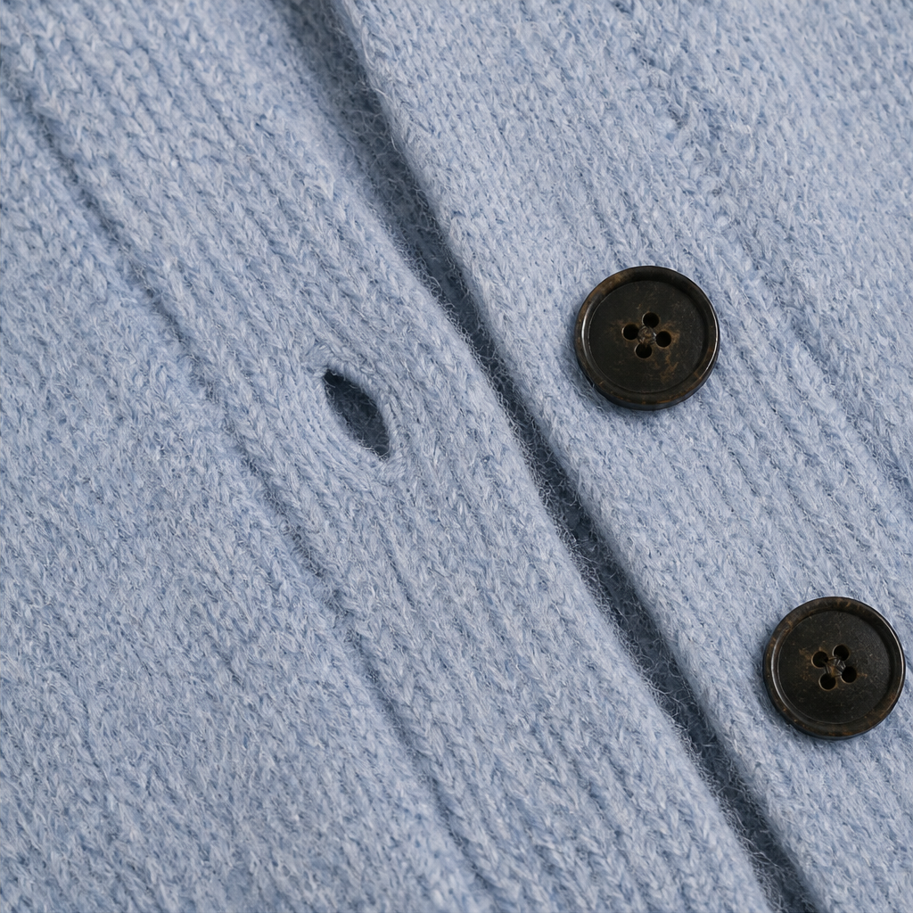 Fernloom – Oversized Chunky Knit Long Cardigan Coat + 50% OFF detail