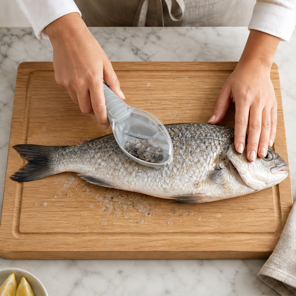 Scalewick – Mess-Free Serrated Fish Scale Scraper with Catch Chamber + 50% OFF lifestyle