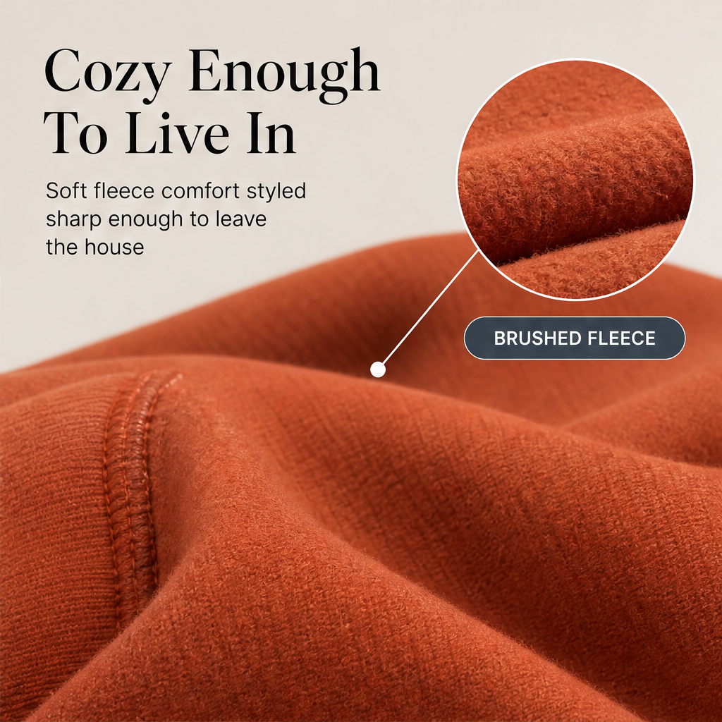 Softmere – Kangaroo Pocket V-Neck Oversized Sweatshirt + 50% OFF features