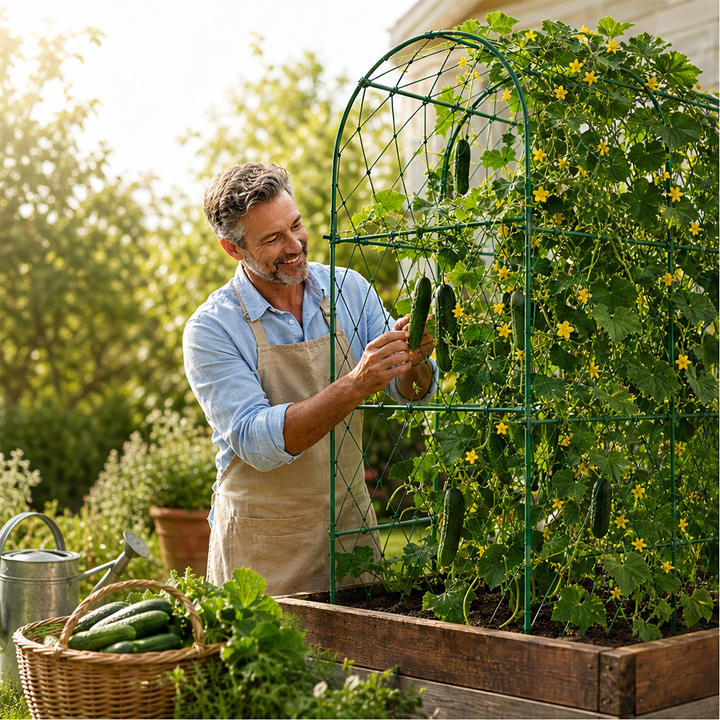 Vertigrow Arbor – Rust-Resistant Steel Climbing Plant Arch Trellis + 50% OFF lifestyle