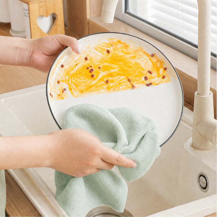 Wispure – Ultra-Fine Fiber Reusable Cleaning Cloths (20-Pack) + 1+1 FREE lifestyle