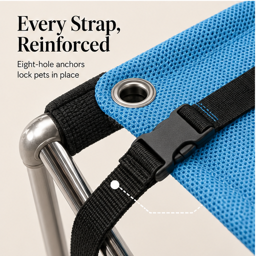 Calmora – 2-in-1 Foldable Grooming Table &amp; Hammock for Pets detail