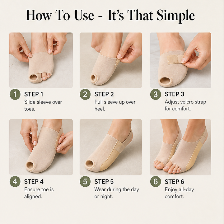 Solume – Adjustable Fit Toe &amp; Bunion Support Set + 50% OFF detail
