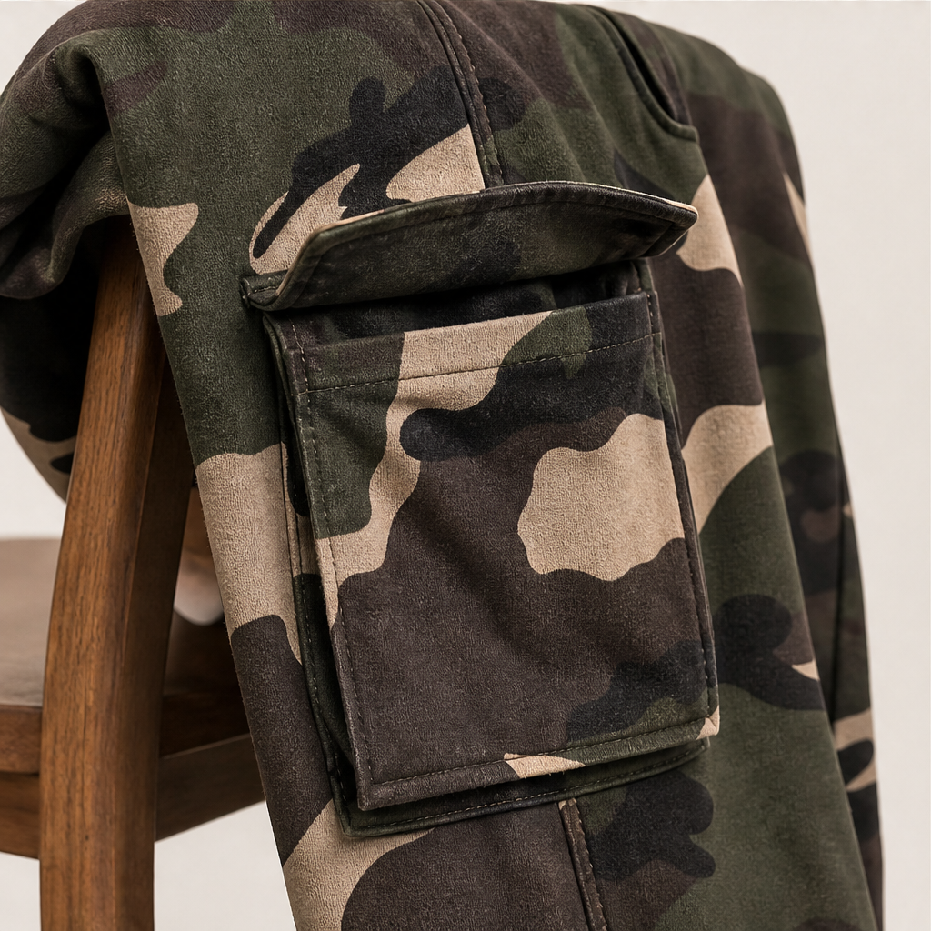 Fernbrook – Fleece-Lined Camo Jogger Cargo Pants + 50% OFF detail