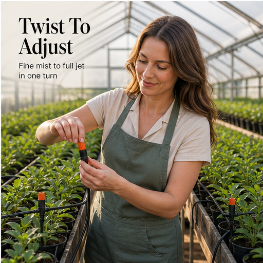 GreenMist Pro – Adjustable Misting &amp; Drip Automatic Watering Kit features