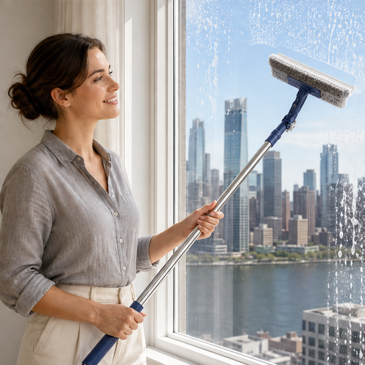 ClearReach – Extendable Double-Sided Sponge and Scraper Window Cleaner + 50% OFF lifestyle