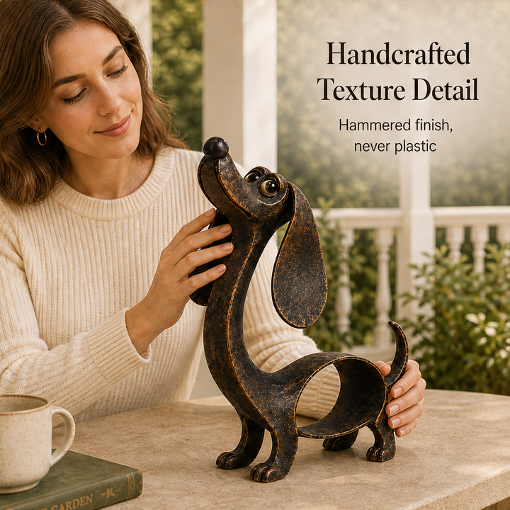 Bronzewick – Handcrafted Vintage Patina Dachshund Sculpture + 50% OFF features