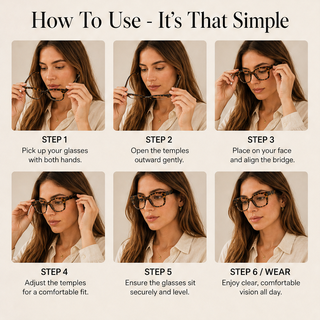 Amberloe – Blue Light Blocking Oversized Square Reading Glasses + 50% OFF detail