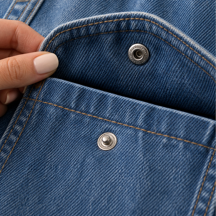 Savann Row – Reversible Leopard Lined Oversized Denim Jacket + 50% OFF detail