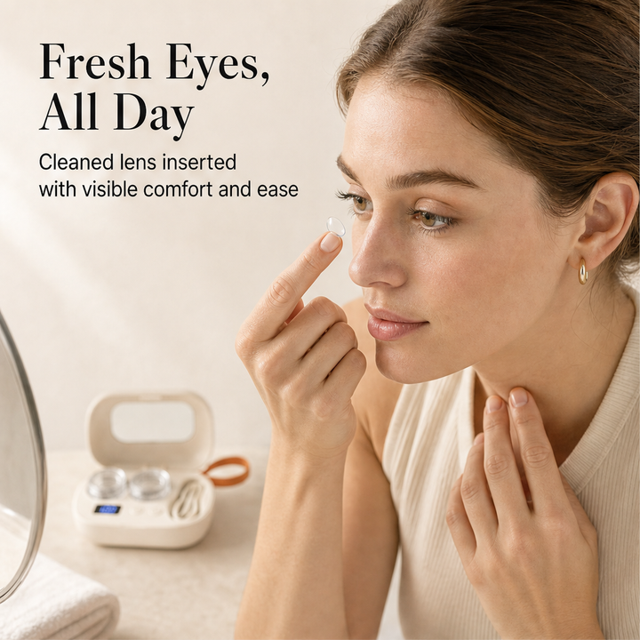 Clarivue – Sonic Deep-Clean Rechargeable Contact Lens Cleaner + 50% OFF detail