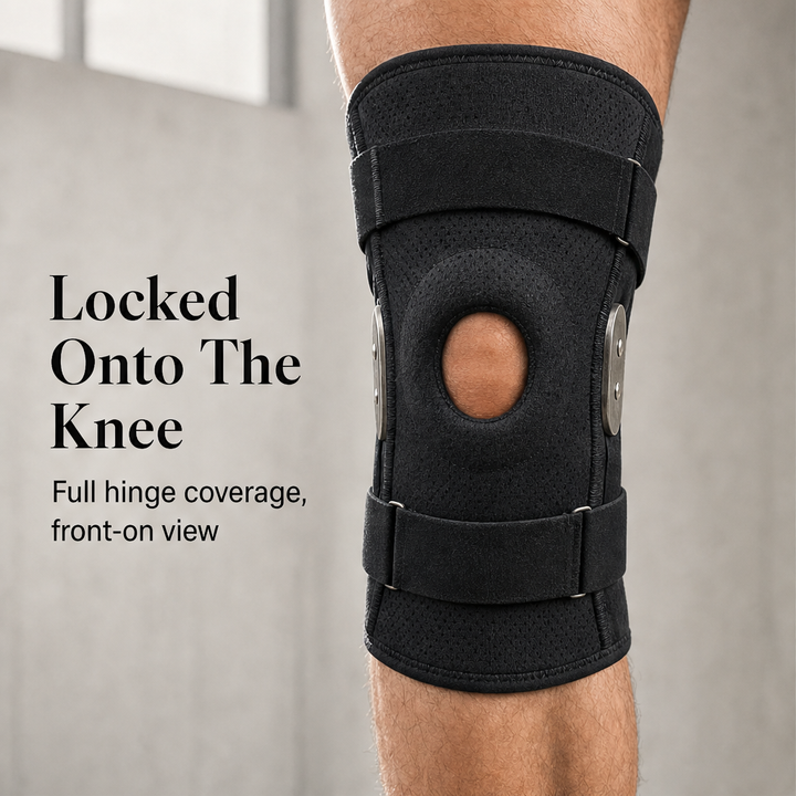 Hinglok – Steel-Hinged Adjustable Knee Brace for Sport and Recovery + 50% OFF detail
