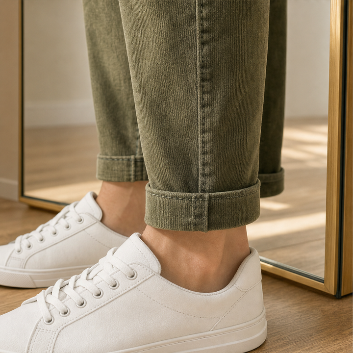 Verdelane – Stretch Slim Fit Corduroy-Style Jeans + 50% OFF detail