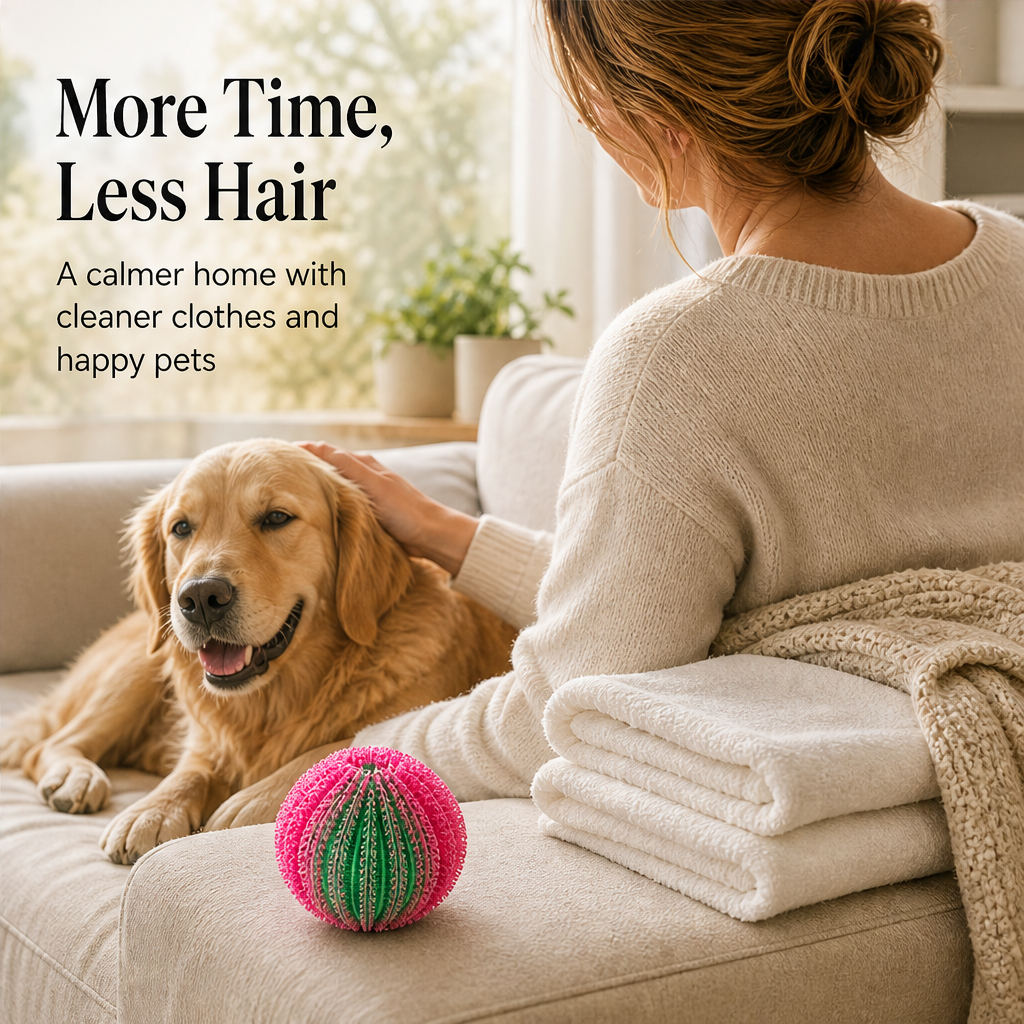 Shedlace – Pet Hair Trapping Reusable Laundry Balls + 1+1 FREE features