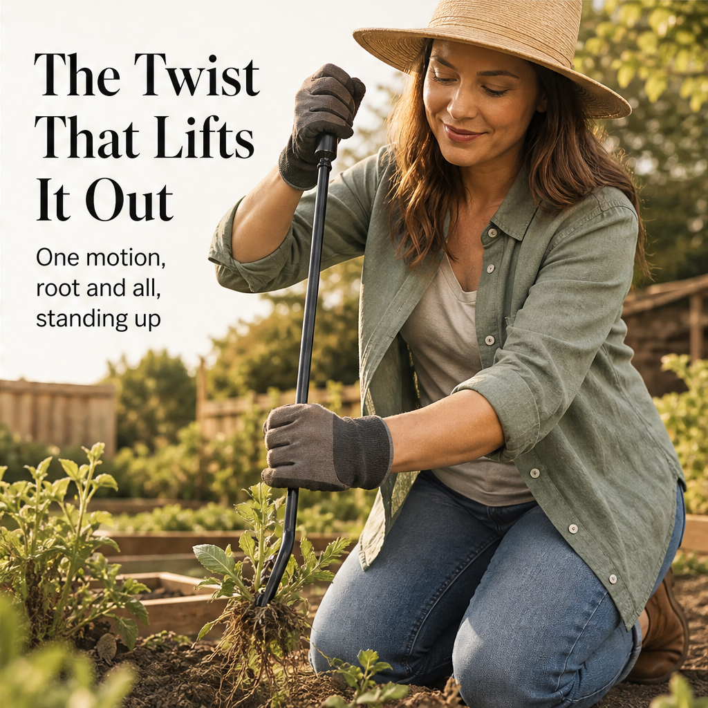 Rootwick – Stand-Up Long-Handle Weed Puller with Claw Fork + 50% OFF features