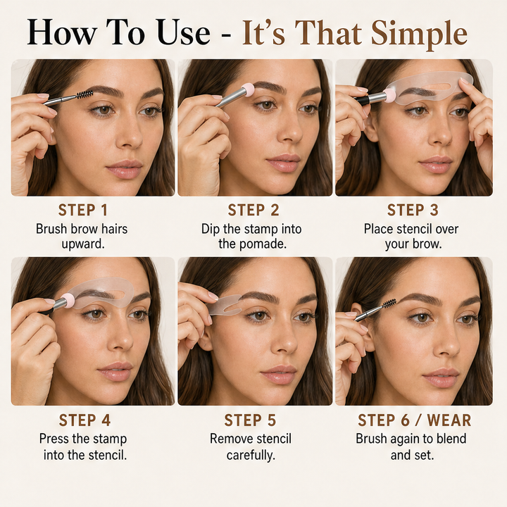 Archelle – Waterproof Stamp Stencil Brow Pomade Kit + BUY 1 + PICK 1 FREE COLOR detail