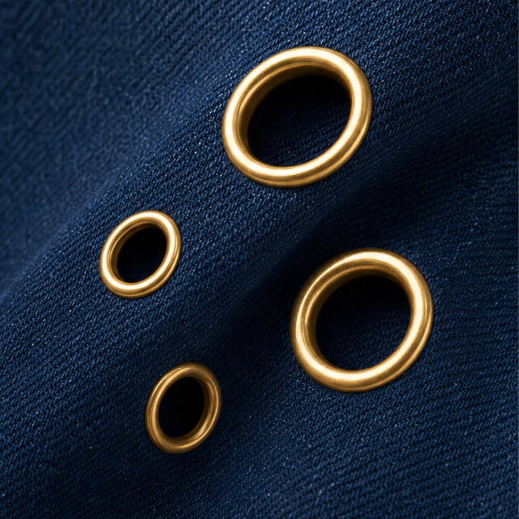 Marlowick – Vintage Wide-Leg Jeans with Gold Eyelet Detail + 50% OFF detail