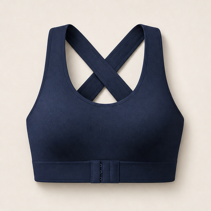 Poseline – Cross-Back Posture Support Wireless Bra + 1+1 FREE Navy