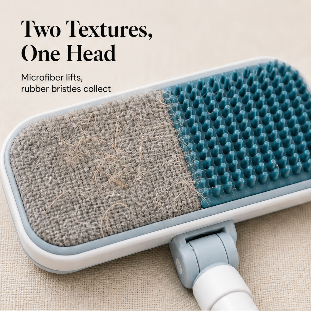 Furlift – Reusable Dual-Texture Pet Hair Remover Brush with Long Handle + 50% OFF detail
