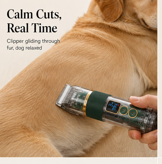 Calmora – Low-Noise Rechargeable Pet Clipper for Dogs and Cats + 50% OFF detail
