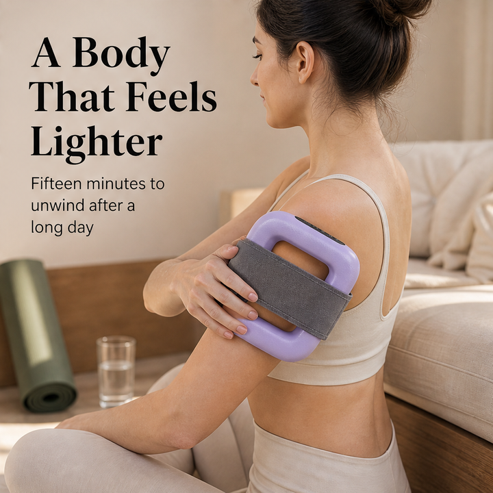 Fasciole – Hands-Free 5-Speed Fascia Ring Massager for Waist &amp; Thigh + 50% OFF features