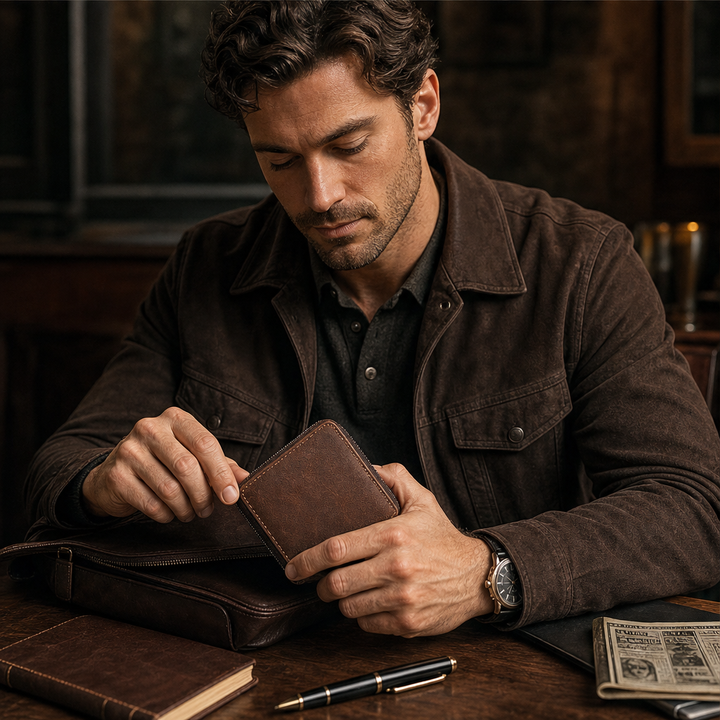 Wickfold – Retro Zip-Around PU Leather Bifold Wallet + 50% OFF features