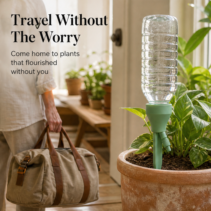 Driptera – Adjustable Flow Self-Watering Bottle Dripper + 50% OFF features