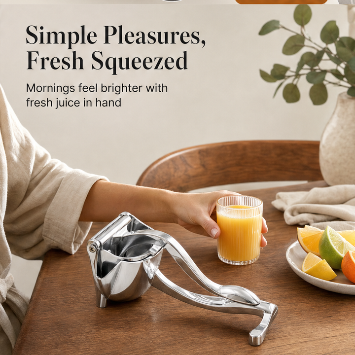 Zestforge – Heavy-Duty Stainless Steel Hand Citrus Juicer + 50% OFF features