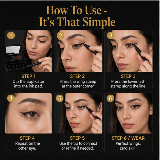 Wingcraft – 3-in-1 Stamp Eyeliner, Lower Lash &amp; Beauty Mark Kit detail