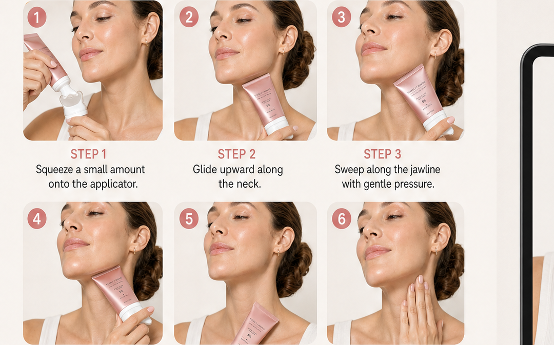 Renuvale – Peptide Retinol Firming Cream with Built-In Gua Sha Massager + 1+1 FREE detail
