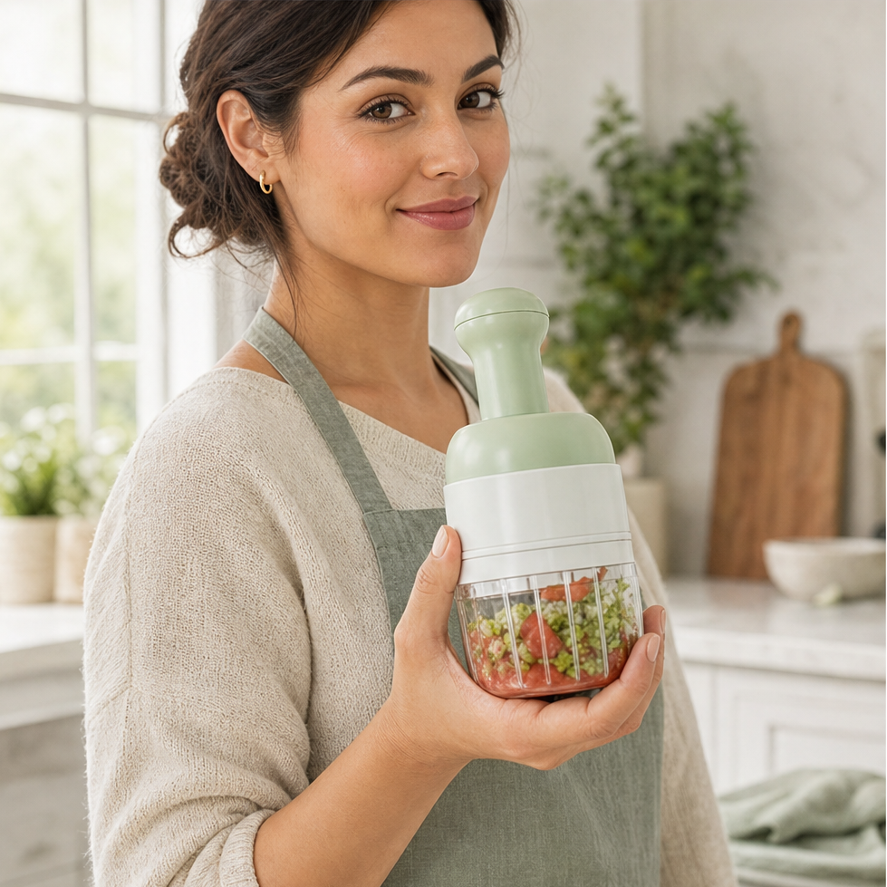 MinceWell – 4-in-1 Cordless Pull-Cord Vegetable Chopper Set + 50% OFF lifestyle