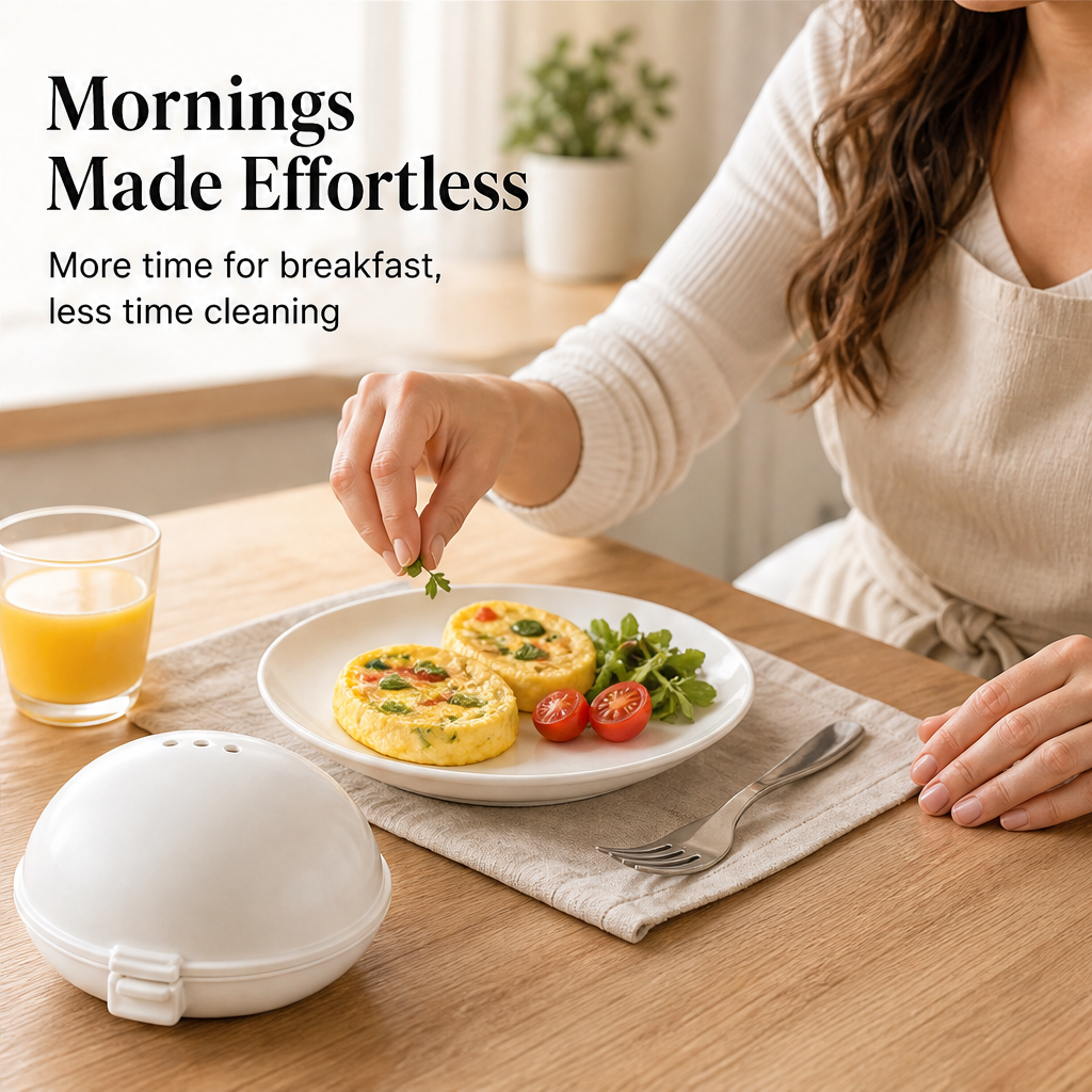 Eggette – 2-in-1 Microwave Omelet &amp; Egg Cup Maker + 50% OFF features