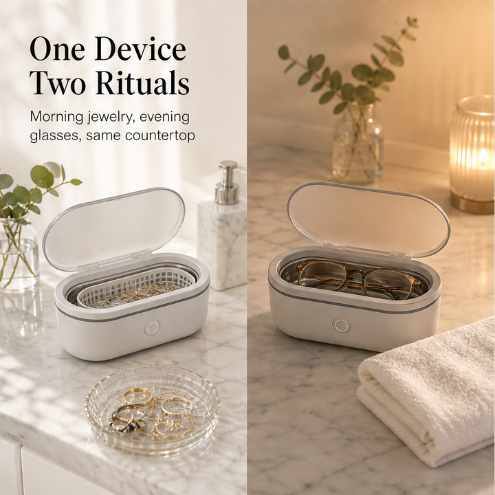 SparkleWave – 3-Minute Ultrasonic Deep Cleaner for Glasses &amp; Jewelry + 50% OFF detail