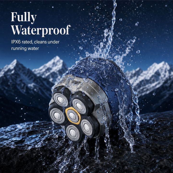 Contoura – 6-Blade Waterproof Head Shaver Kit + 50% OFF features