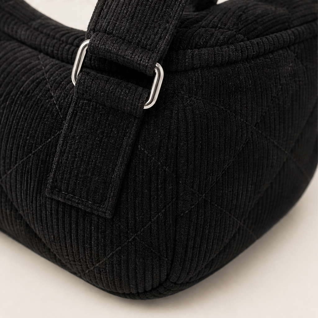 Corduvelle – Quilted Corduroy Multi-Way Shoulder Bag + 50% OFF detail