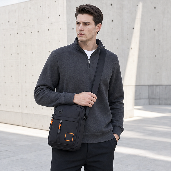 Cargova – Water-Resistant Multi-Pocket Oxford Crossbody Shoulder Bag + 50% OFF features