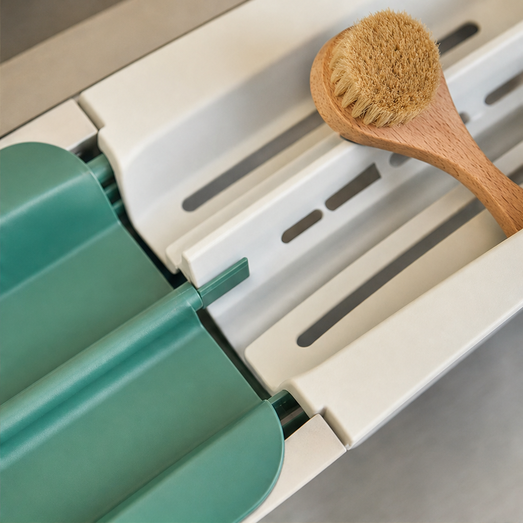SinkCraft – Adjustable Telescopic Sink Storage Rack with Drain &amp;amp; Towel Bar + 50% OFF lifestyle
