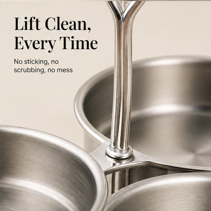 Yolkcraft – 304 Stainless Steel 3-Cup Egg Steamer with Lift Handle + 50% OFF features