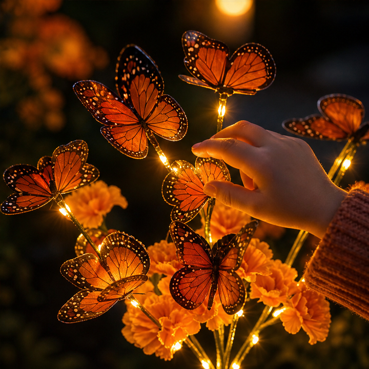 Amberwick – Solar Marigold &amp; Butterfly Memorial Garden Light + 50% OFF lifestyle