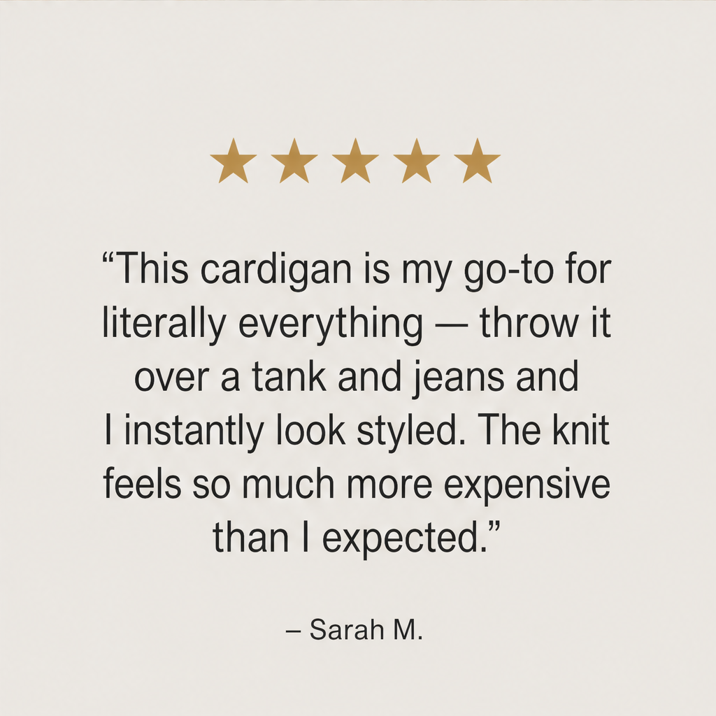 Draperlyn – Oversized Open-Front Knit Cardigan with Pockets + 50% OFF detail
