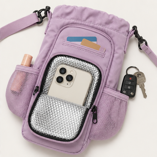Ferrytote – Insulated Water Bottle Carrier Bag with Phone Pockets + 50% OFF detail