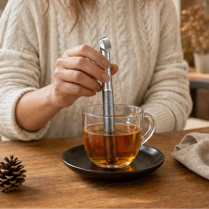 Steepvane – Squeeze-Plunger Locking Mesh Stainless Steel Tea Strainer + 50% OFF lifestyle