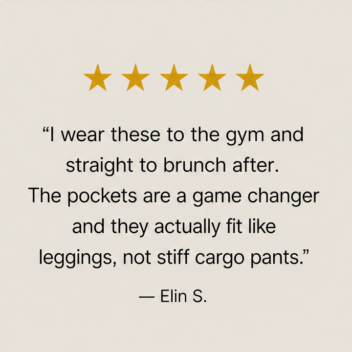 Flarelyn – High-Waist Flare Cargo Pocket Yoga Pants + 50% OFF detail