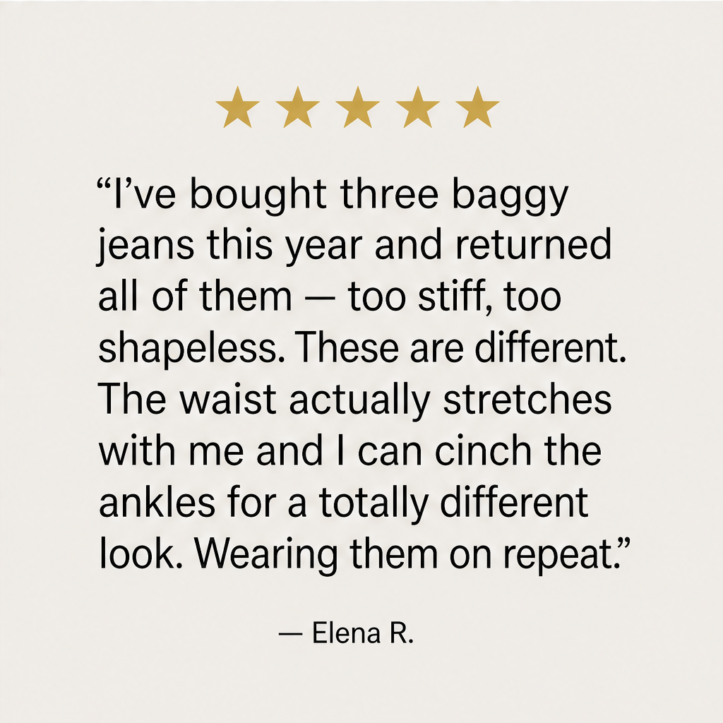 Millrow – Adjustable-Cuff High-Waist Balloon Jeans + 50% OFF detail