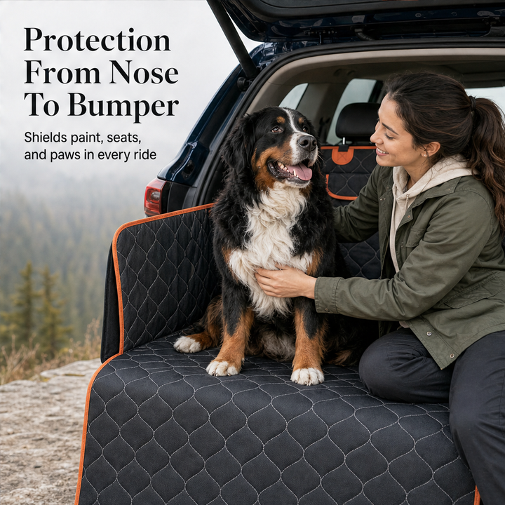 PawGuard Pro – Waterproof 4-Layer Non-Slip Car Seat Cover for Pets + 50% OFF features