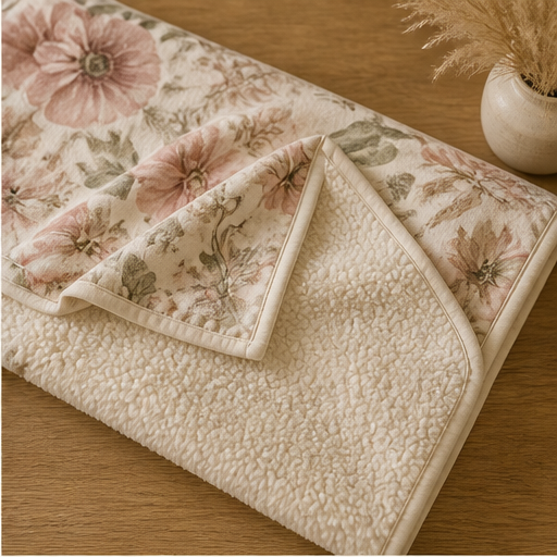 Willowmere – Reversible Floral Sherpa Throw Blanket lifestyle